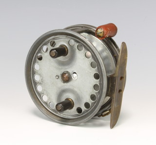 A rare Hardy Silex No.2 3 1/2" spinning/casting fishing reel "Trapped foot strap over tensioner" circa 1928 