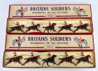 Two sets of Britains Soldiers, Regiments of All Nations - no.44 The Queens Bays (2nd Dragoon of Guards) boxed 