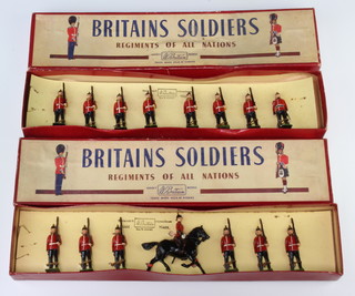 Two sets of Britains Soldiers, Regiments of all Nations, no.36 The Royal Sussex Regiment and no.76 The Middlesex Regiment, boxed 