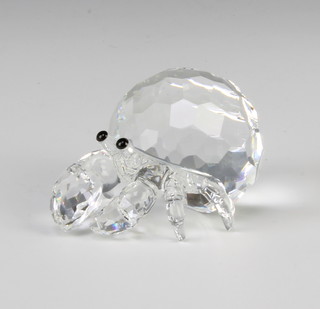 A Swarovski Crystal Hermit Crab by Heinz Tabertshofer 671837/76440000012 2005 5cm boxed