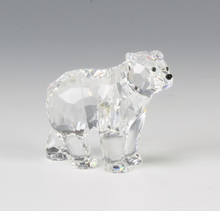 A Swarovski Crystal Bear Brother by Elisabeth Adamer 866407/9100000058 2006 5cm boxed