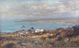 James Herbert Snell (1861-1935), oil on canvas signed, Carbis Bay 40cm x 66cm 