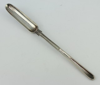 A George IV silver marrow scoop London 1825, 66 grams, maker William Chawner 