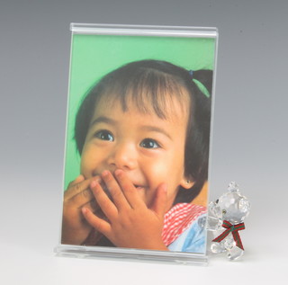 A Swarovski Crystal picture frame Kris Bear by Martin Zendron 1997 no.214805/7506000002, 1997, 14cm, boxed 