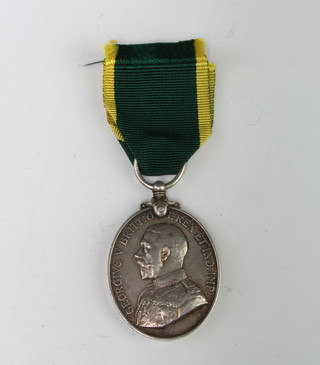A Territorial Efficiency medal to 4907384 Corporal J Allen 5/S Staff.R