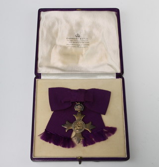 A lady's First Type breast badge Office of the Most Excellent Order of The British Empire, cased