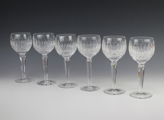 Six Waterford Crystal Colleen hock glasses 18cm 