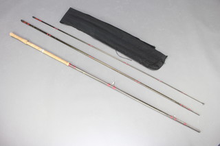 A Bruce Walker 16' no. 9/10 line carbon fibre salmon fishing rod 
