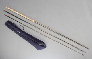 A Bruce Walker 15' carbon heavy duty no. 10/11 lines salmon fishing rod 