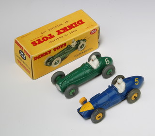 A Dinky G23 model of a Cooper-Bristol racing car with facsimile box and A Dinky 234 Ferrari  