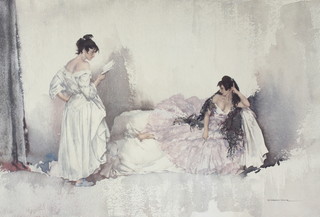 Sir William Russell Flint, print, a study of Spanish ladies no.754/850 39cm x 57cm 