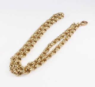 A 9ct yellow gold necklace 14.3 grams 45cm 