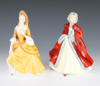 Two Royal Doulton figures - Rachel HN2936 21cm and Sandra HN2275 21cm 

