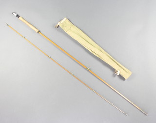 A rare Hardy Reservoir split cane 9'6" 2 piece trout fly fishing rod (only in production for 2 years)  