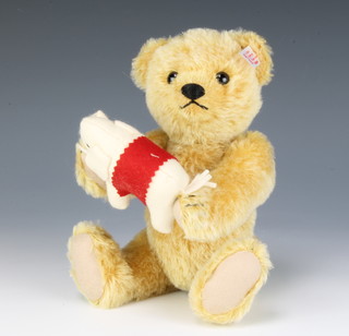 A Steiff limited edition teddy elephant bear, blonde, 24cm complete with certificate, boxed  