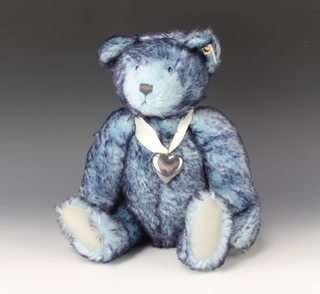 A Steiff North American Exclusive bear - Forget-Me-Not, blue tipped, 40cm, with certificate, boxed