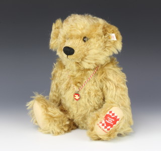 A Steiff limited edition teddy bear - Teddy U Pitchoun, 35cm, with certificate, boxed 