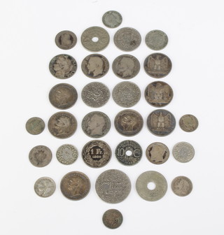 A quantity of European silver and other coinage 