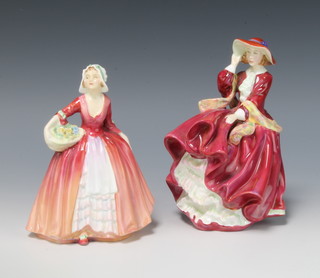 Two Royal Doulton figures - Top O'The Hill HN1834 20cm and Janet HN1537 16cm 
