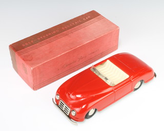 Harold Flory, a tin plate self steering electric car, boxed