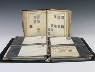 A Lincoln album of  Victoria and later used world stamps including GB, USA, India, Swaziland,  together with an album of Elizabeth II first day covers  