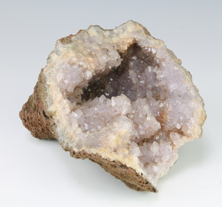 A section of amethyst quartz specimen 14cm x 15cm x 9cm  
