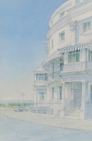 Dennis Roxby-Bott RWS (born 1948), watercolour,  "Lewes Crescent, Brighton" signed and dated 1992 50cm x 34cm 