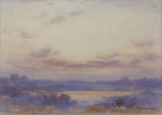 William Woolard (1883 - 1908)  watercolour signed, "Evening Newburgh/Fifeshire" 26cm x 36cm 