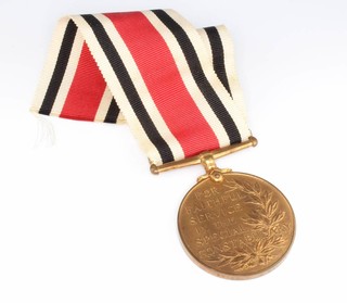 A George VI Special Constabulary medal to Reginald H Higgins 