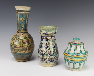 3 Isnic pottery vases 