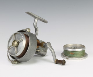 A Hardy Altex no.3 pike/salmon spinning fishing reel complete with paper label, instructions and spare spool, boxed, circa 1948 