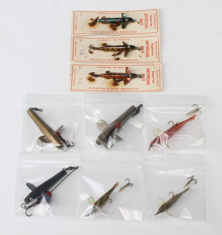 A collection of 9 vintage lures including 3 Hardy Pennell Devons, 3 Alcocks True Form and 3 Murdoch's 