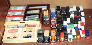3 Matchbox models of Yesteryear, 3 Exclusive first edition models of buses and a collection of model cars
