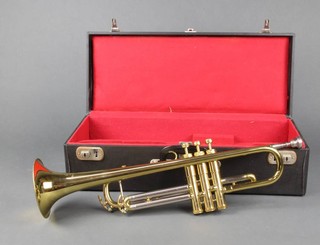 A Boosey and Hawkes Regent trumpet complete with mouthpiece cased 