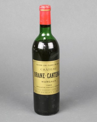 A bottle of 1969 Grand Cru Classe 1895 Chateau Brane-Cantenac Margaux 