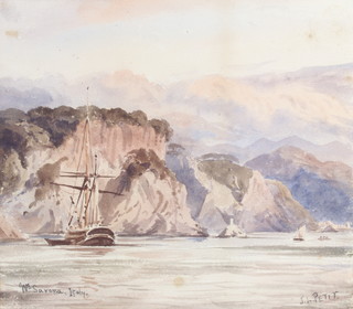 J. L. Petit, watercolour, near Sarona Italy 21cm x 23cm 