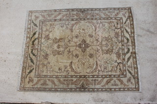 A white ground Caucasian style rug with floral decoration 192cm x 153cm 