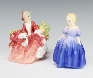 Two Royal Doulton figures - Lydia HN1908 11cm and Marie - HN1370 12cm 