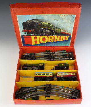 A Hornby O gauge passenger train set no.21 boxed 
