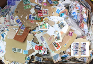 A collection of loose and on paper GB stamps