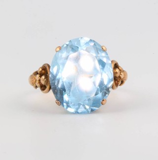 A 14ct gem set dress ring size N 1/2