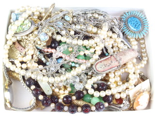 A quantity of Victorian and later costume  jewellery