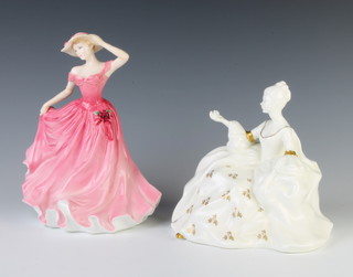 Two Royal Doulton figures Antoinette HN2326 15cm and Ellen HN3992 21cm