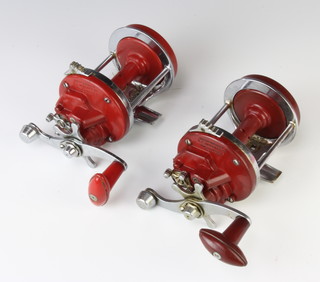 2 1960's Intrepid Seastreak beach casting fishing reels, 4 1970's and later Mitchell spinning reels no. 321, 324 boxed, 2065 and 410
