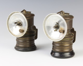 2 1920's Premier carbide miners lamps 
