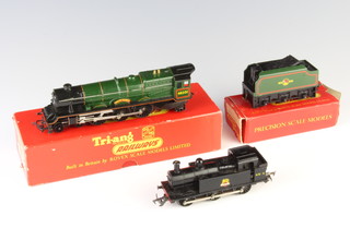 A Triang Dublo locomotive R53 Princess Elizabeth and tender boxed and an unboxed tank engine 