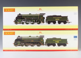 A Hornby OO gauge locomotive R2580 Class N15 and 1 other R3327 SR S15 Class locomotive, boxed 