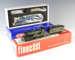 A Wills Finecast locomotive and tender S.R.T9 together with an Heljan 3322 diesel locomotive boxed
