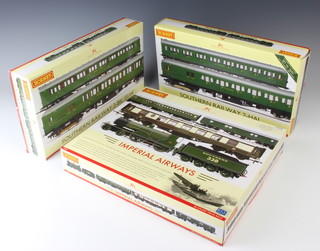 A Hornby R2952 limited edition Imperial Airways train pack boxed, a 2653 Southern Railway 2-HAL set boxed, a Hornby Southern Railways 2-BIL "2114" set boxed
