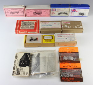 2 Roland 4mm miniature models boxed and unmade, 2 Langley ditto and various others 